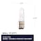 Bulbrite Pack of 5 100 Watt Dimmable Clear T4 Double-Contact Bayonet BA15D Halogen Bulb, 5PK 860813 - alternate 6